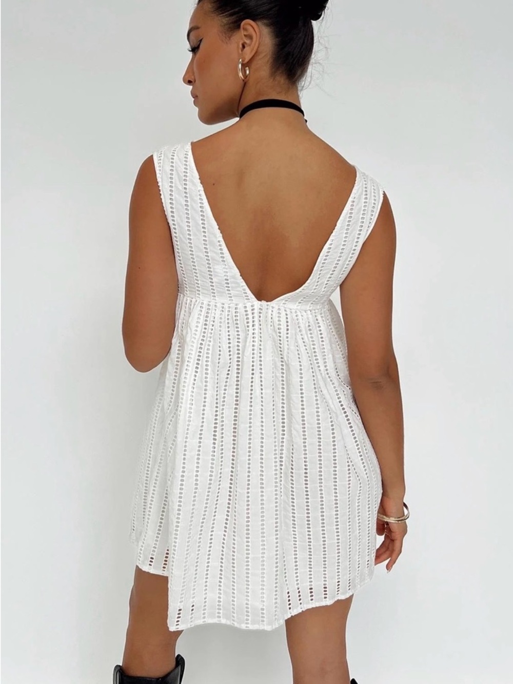 NWT Princess Polly White Laney Mini Dress US 2 - Picture 2 of 6